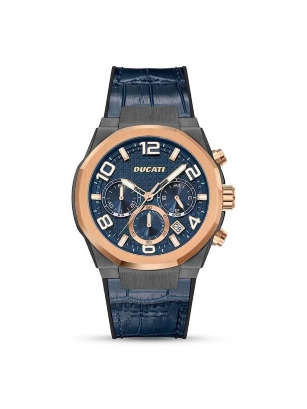NWT Ducati Chronograph Quartz Blue Dial Men's Watch